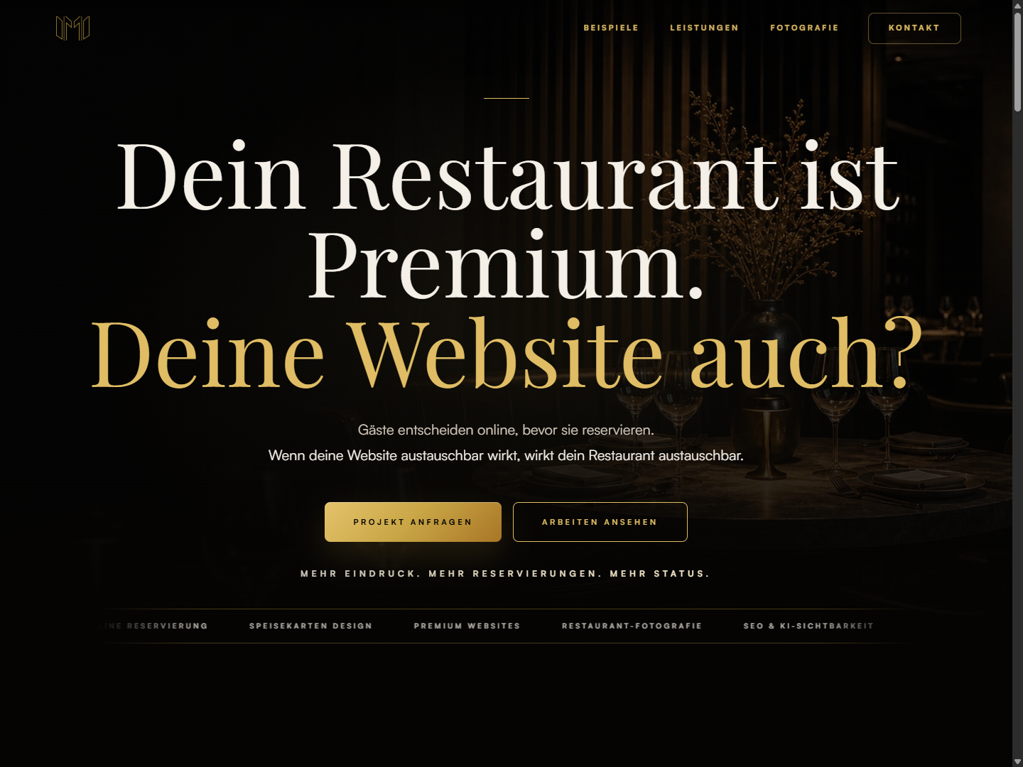 Menus Made Modern Website Vorschau